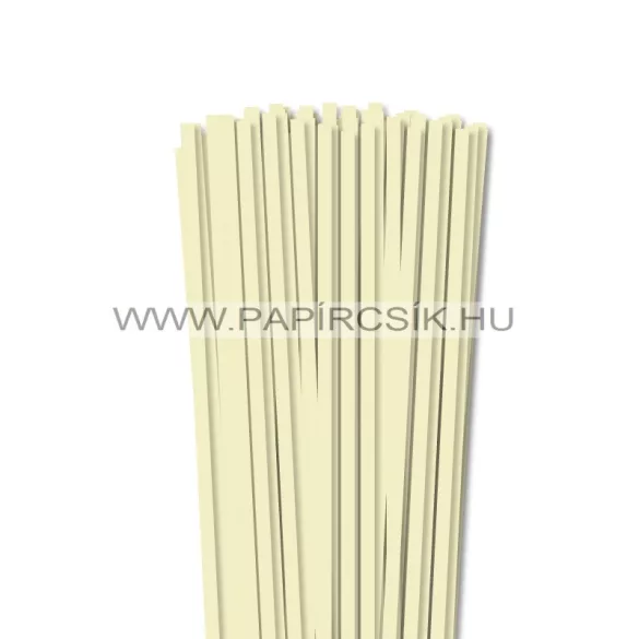 XL balenie - 6mm vanilia papierové prúžky na quilling (240 ks, 49 cm)