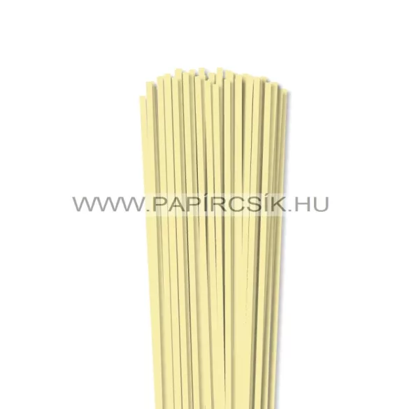 XL balenie - 4mm svetložltá papierové prúžky na quilling (240 ks, 49 cm)
