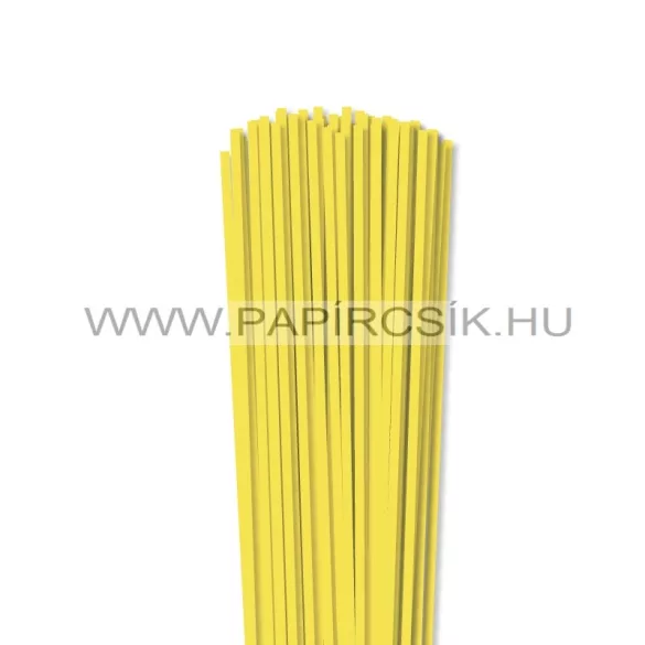 XL balenie - 4mm citrónová papierové prúžky na quilling (240 ks, 49 cm)