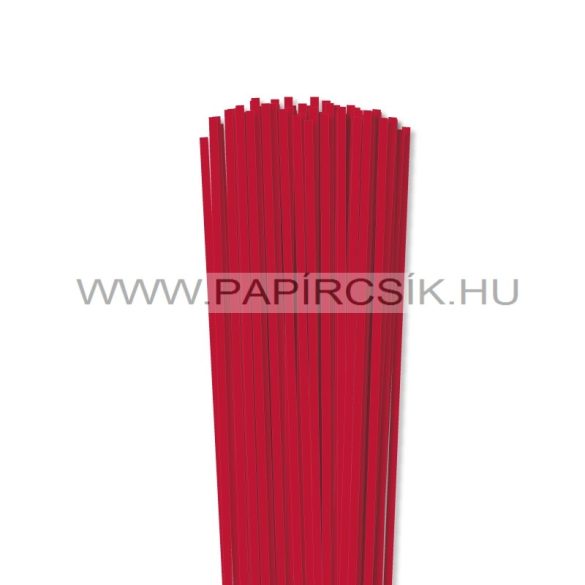 4mm žiarivo červená papierové prúžky na quilling (110 ks, 49 cm)