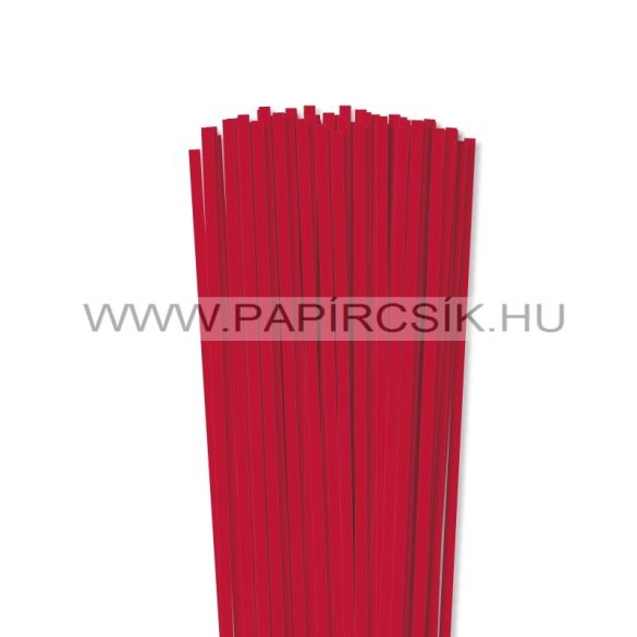 5mm žiarivo červená papierové prúžky na quilling (100 ks, 49 cm)