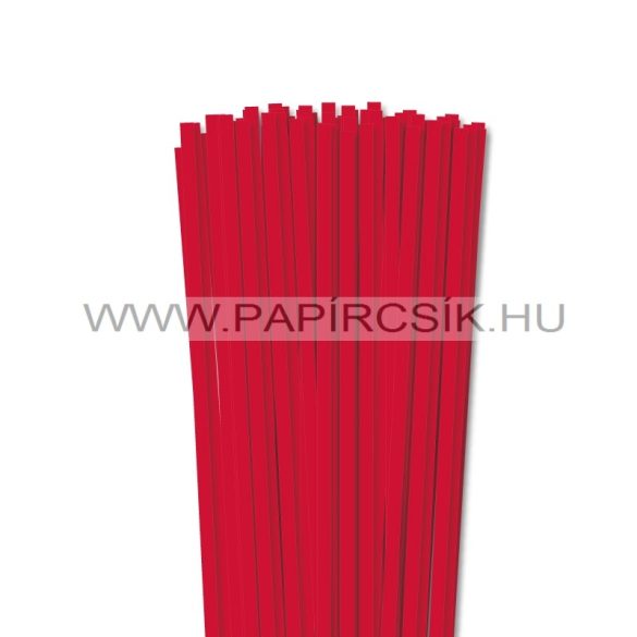6mm červená papierové prúžky na quilling (90 ks, 49 cm)