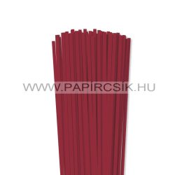   5mm tmavo červená papierové prúžky na quilling (100 ks, 49 cm)