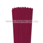   XL balenie - 6mm bordová papierové prúžky na quilling (240 ks, 49 cm)