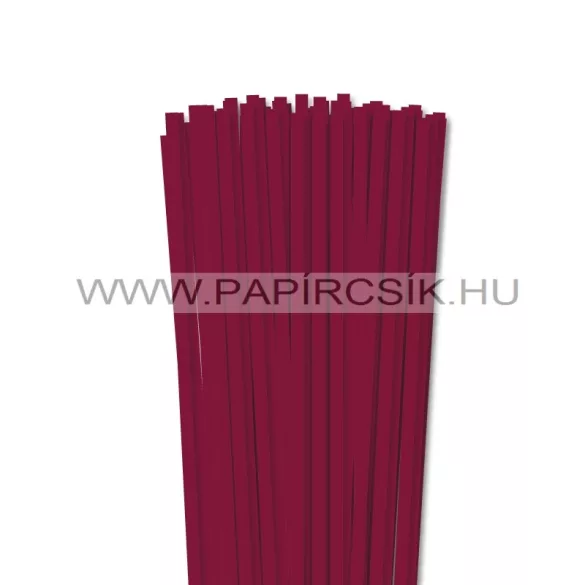 XL balenie - 6mm bordová papierové prúžky na quilling (240 ks, 49 cm)