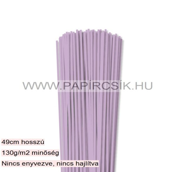 3mm fialová papierové prúžky na quilling (120 ks, 49 cm)