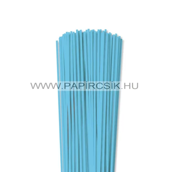 3mm nebeská modrá papierové prúžky na quilling (100 ks, 49 cm)