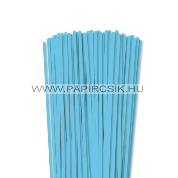 5mm nebeská modrá papierové prúžky na quilling (100 ks, 49 cm)