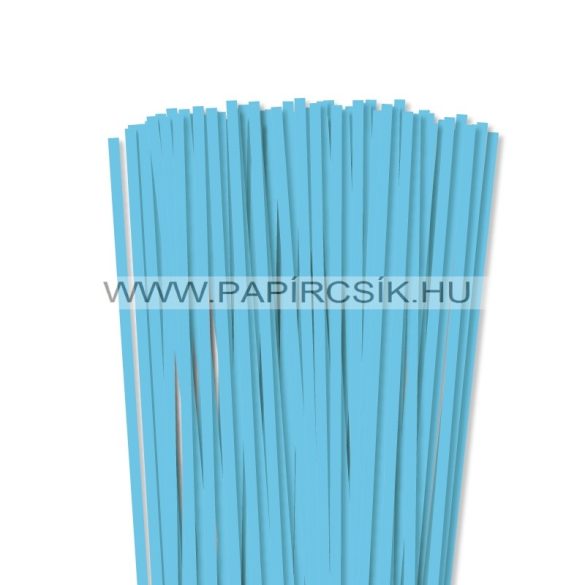 6mm nebeská modrá papierové prúžky na quilling (90 ks, 49 cm)