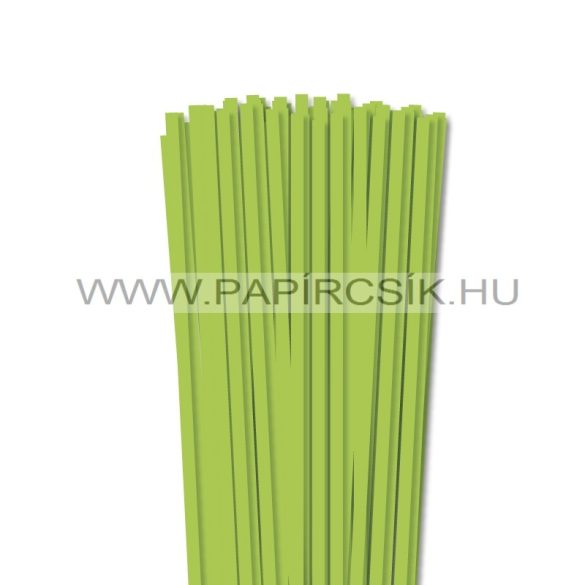 6mm zelená májová papierové prúžky na quilling (90 ks, 49 cm)