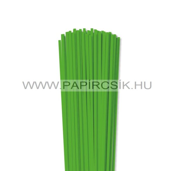 4mm trávovo zelená papierové prúžky na quilling (110 ks, 49 cm)