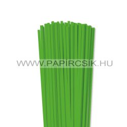   5mm trávovo zelená papierové prúžky na quilling (100 ks, 49 cm)