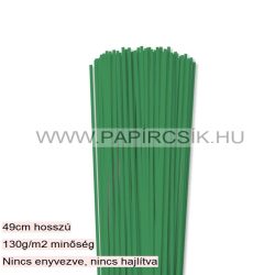   3mm machovo zelená papierové prúžky na quilling (120 ks, 49 cm)