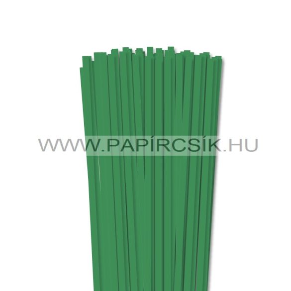 6mm machovo zelená papierové prúžky na quilling (90 ks, 49 cm)