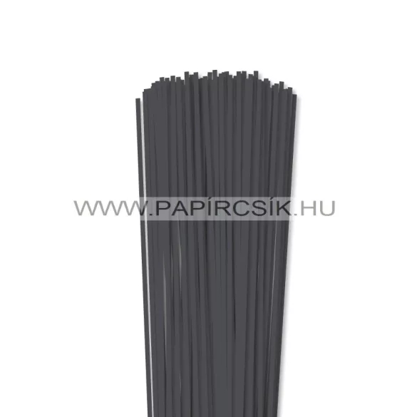 3mm antracitová papierové prúžky na quilling (100 ks, 49 cm)