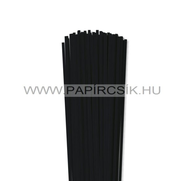 4mm čierna papierové prúžky na quilling (110 ks, 49 cm)