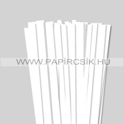   10mm Biela (Snehobiela) papierové prúžky na quilling (50 ks, 49 cm)