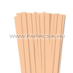   10mm telová / marhuľová papierové prúžky na quilling (50 ks, 49 cm)