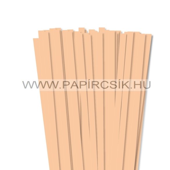 10mm telová / marhuľová papierové prúžky na quilling (50 ks, 49 cm)