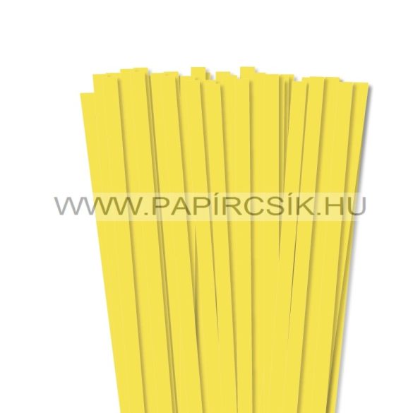 10mm citrónová papierové prúžky na quilling (50 ks, 49 cm)