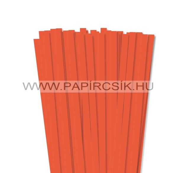 10mm oranžová papierové prúžky na quilling (50 ks, 49 cm)