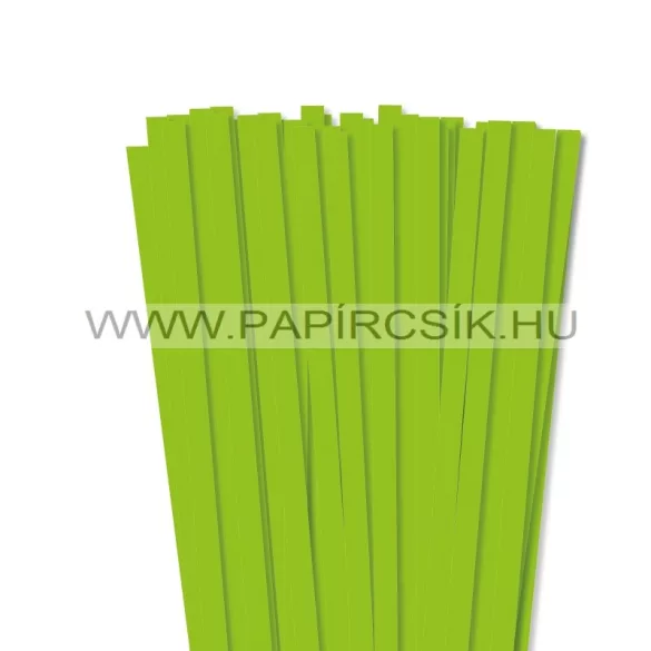 XL balenie - 10mm svetlozelená papierové prúžky na quilling (150 ks, 49 cm)