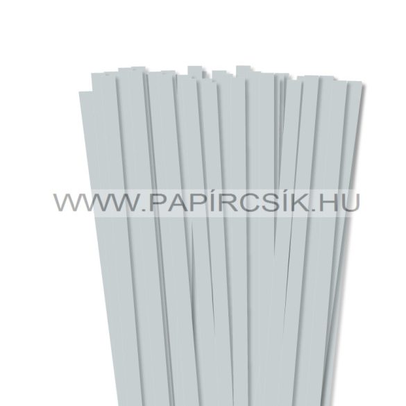 10mm svetlosivá papierové prúžky na quilling (50 ks, 49 cm)