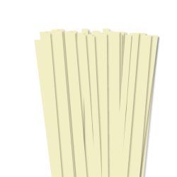 10mm Vanilia papierové prúžky na quilling (50 ks, 49 cm)