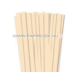   10mm krémová papierové prúžky na quilling (50 ks, 49 cm)
