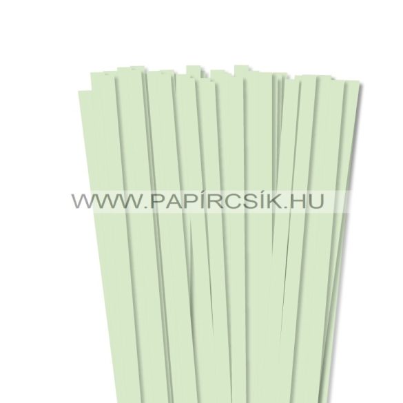 10mm svetlozelená papierové prúžky na quilling (50 ks, 49 cm)