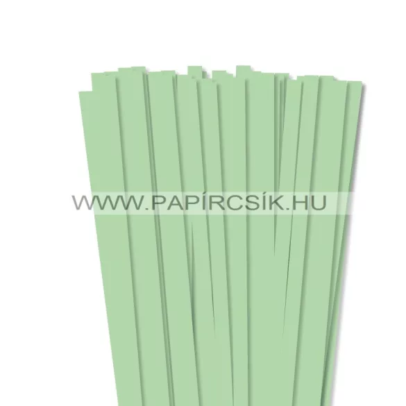 XL balenie - 10mm stredne zelená papierové prúžky na quilling (150 ks, 49 cm)