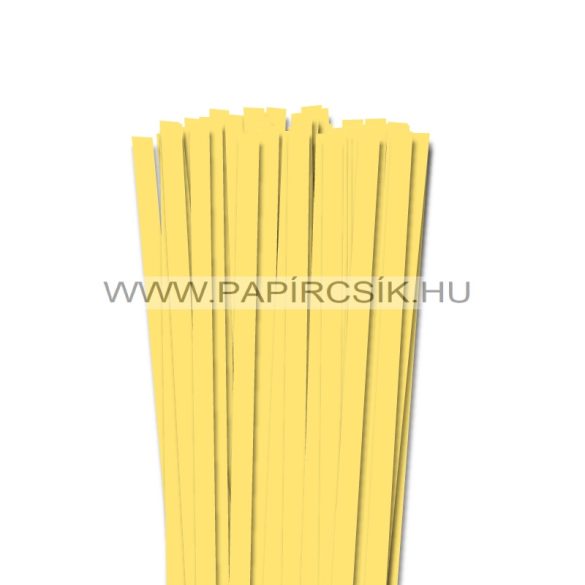 10mm kanáriková žltá papierové prúžky na quilling (50 ks, 49 cm)