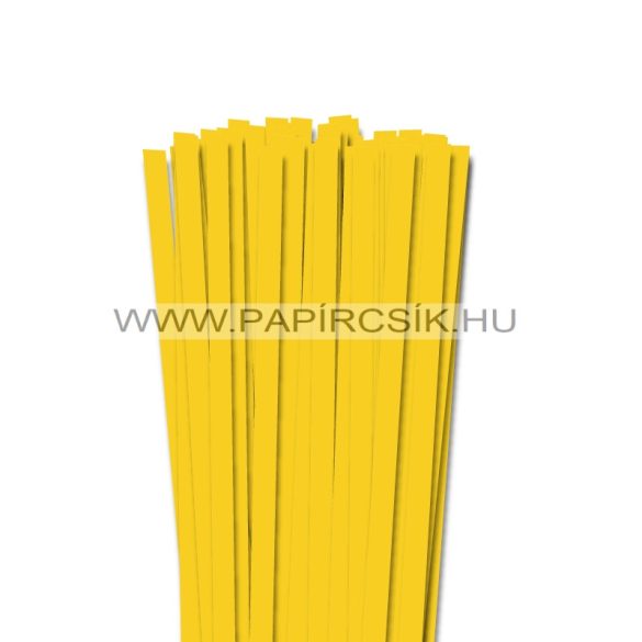 10mm žltá banánová papierové prúžky na quilling (50 ks, 49 cm)