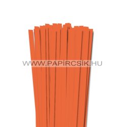   10mm svetlo oranžová papierové prúžky na quilling (50 ks, 49 cm)