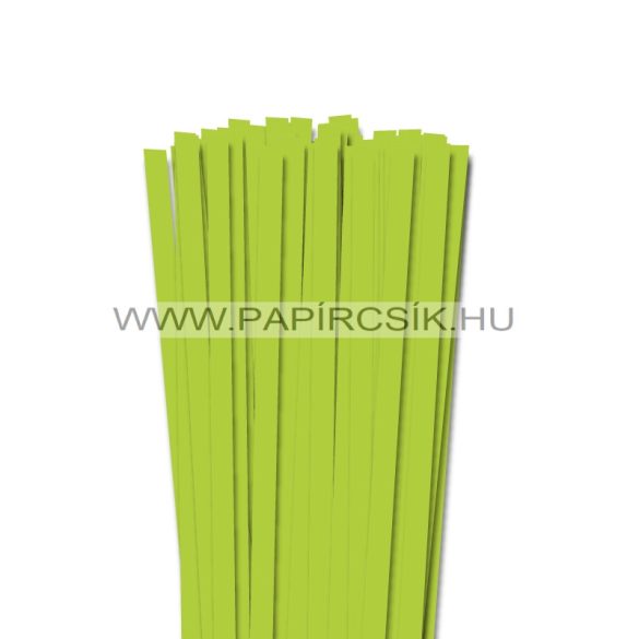 10mm jarná zelená papierové prúžky na quilling (50 ks, 49 cm)