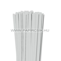   10mm svetlošedá papierové prúžky na quilling (50 ks, 49 cm)