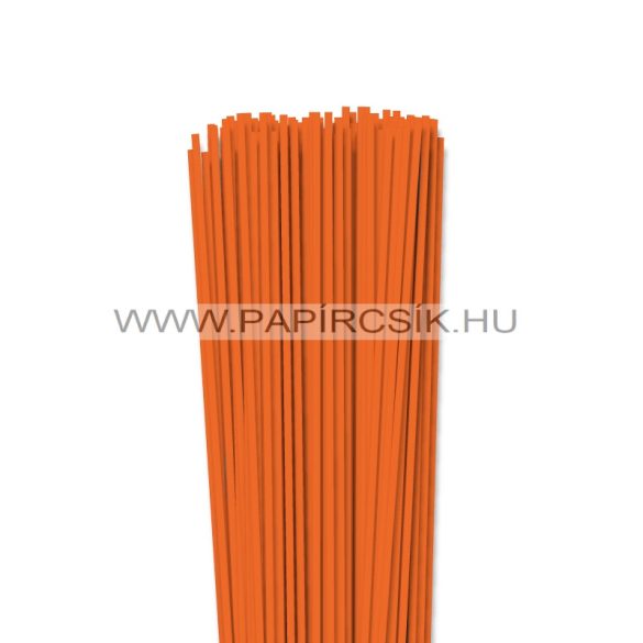 3mm svetlo oranžová papierové prúžky na quilling (120 ks, 49 cm)