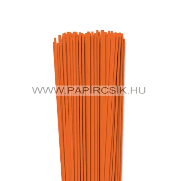 3mm svetlo oranžová papierové prúžky na quilling (100 ks, 49 cm)