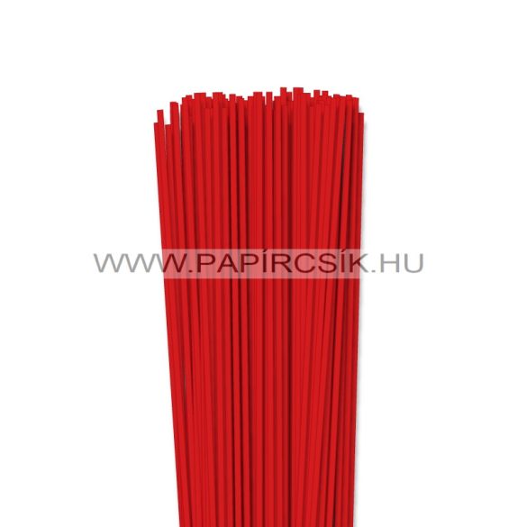 3mm korálovo červená  papierové prúžky na quilling (120 ks, 49 cm)