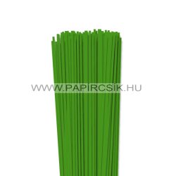 3mm zelená  papierové prúžky na quilling (120 ks, 49 cm)