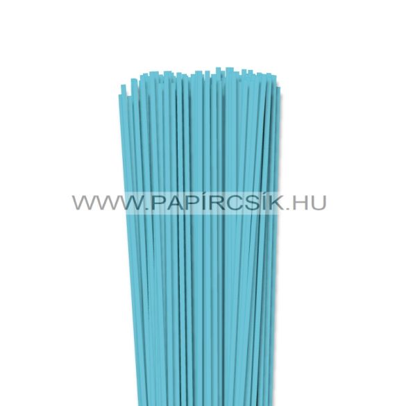 3mm modrá aqua papierové prúžky na quilling (120 ks, 49 cm)