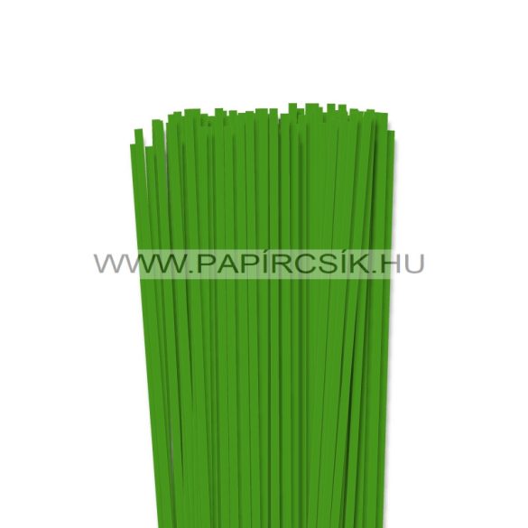 4mm zelená  papierové prúžky na quilling (110 ks, 49 cm)
