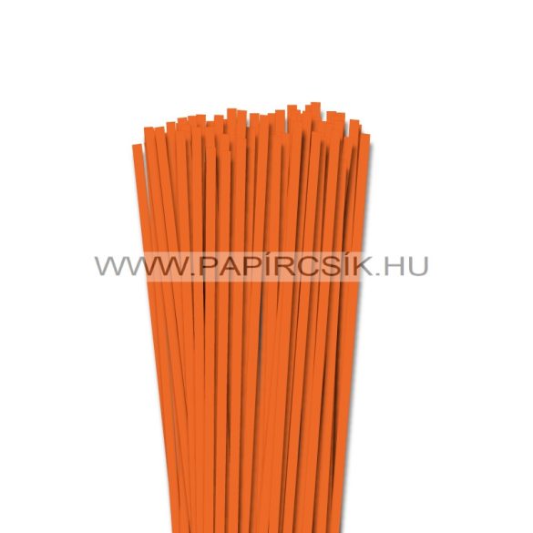 5mm svetlo oranžová papierové prúžky na quilling (100 ks, 49 cm)