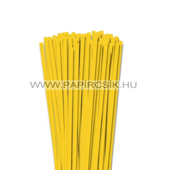 XL balenie - 6mm žltá banánová papierové prúžky na quilling (240 ks, 49 cm)
