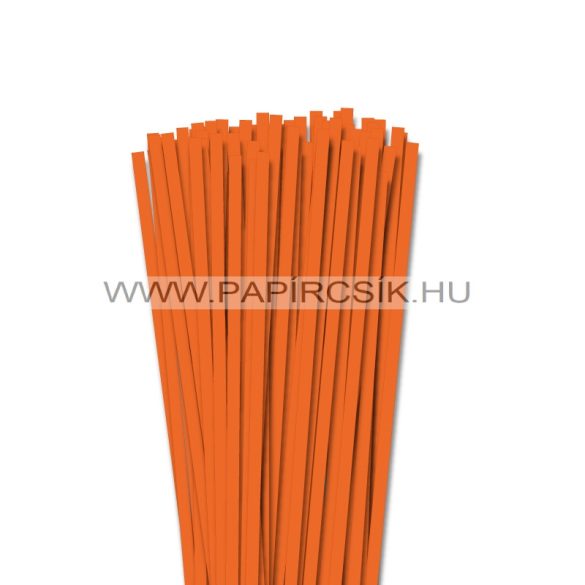 6mm svetlo oranžová papierové prúžky na quilling (90 ks, 49 cm)