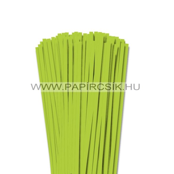 6mm jarná zelená papierové prúžky na quilling (90 ks, 49 cm)