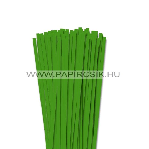 6mm zelená  papierové prúžky na quilling (90 ks, 49 cm)