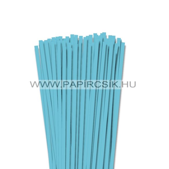 6mm azúrovo modrá papierové prúžky na quilling (90 ks, 49 cm)