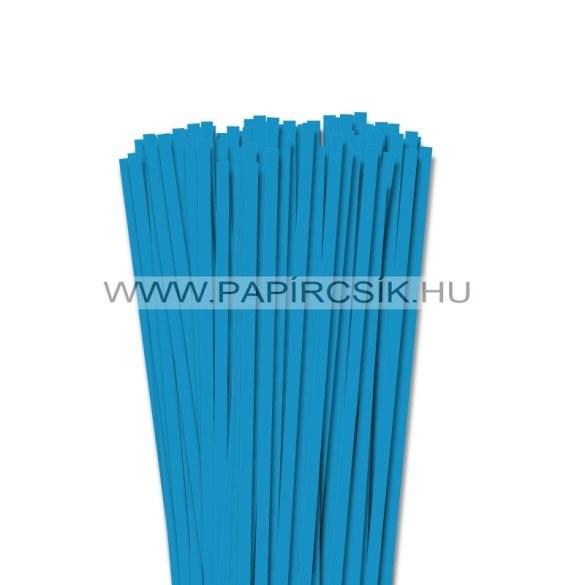 6mm modrá aqua papierové prúžky na quilling (90 ks, 49 cm)