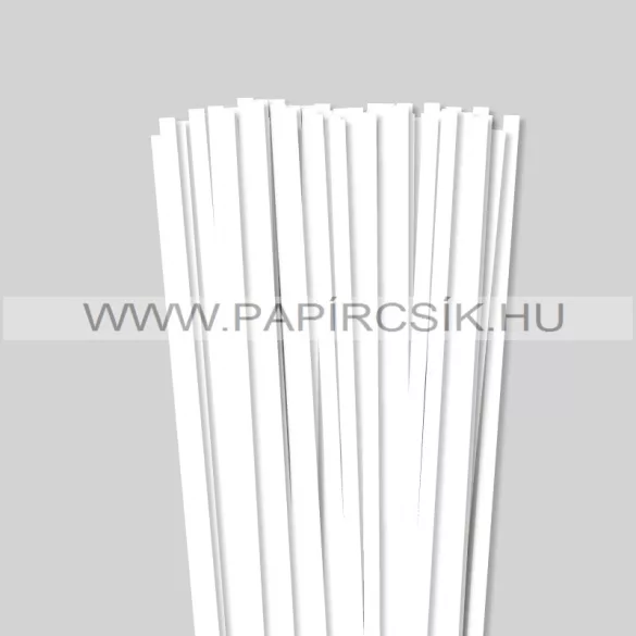 7mm Biela perleť (krémováova)papierové prúžky na quilling (100 ks, 49 cm)